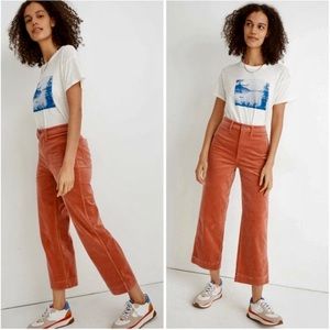 Madewell slim emmett crop pants